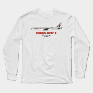 Boeing B787-8 - Qatar Airways Long Sleeve T-Shirt